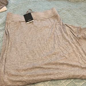 Long skirt with slit on side